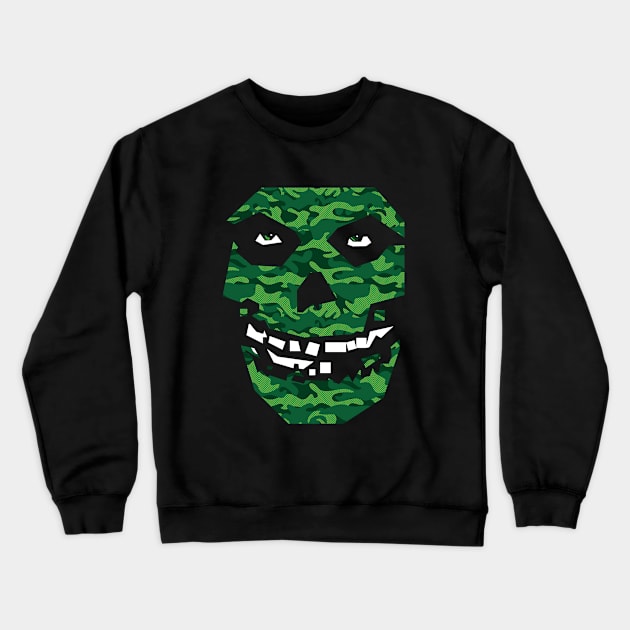 crimson ghost green camo Crewneck Sweatshirt by BAJAJU